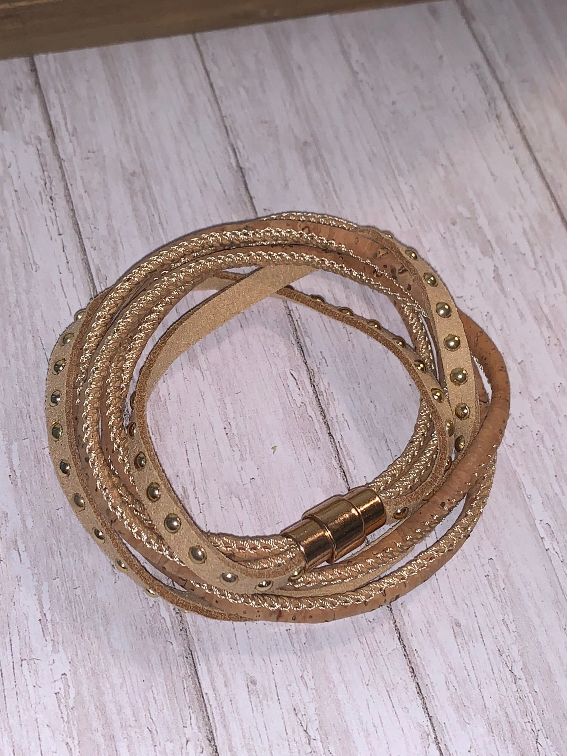 Multi-strand Wrap Bracelet / Magnetic Braided Bracelet
