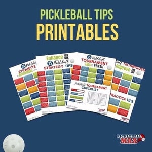 Pickleball Tips Printables Bundle PDF