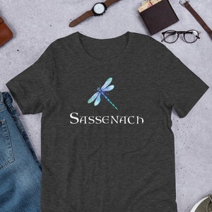 Sassenach Outlander Scotland Dragonfly Gaelic Short-Sleeve Unisex T-Shirt