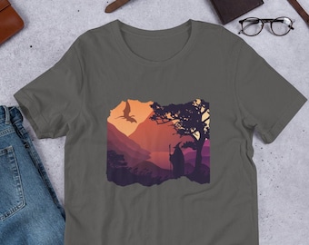 LOTR Gandalf Hobbit camiseta unisex de manga corta