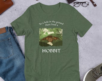 Hobbit El Señor de los Anillos Tolkien Camiseta Unisex de Manga Corta