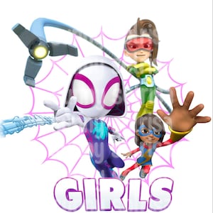 Spidey and His Amazing Friends, Ghost Spider png, jpg, pdf, sublimation
