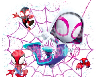Ghost Spider png, jpg, sublimation, Spidey and His Amazing Friends
