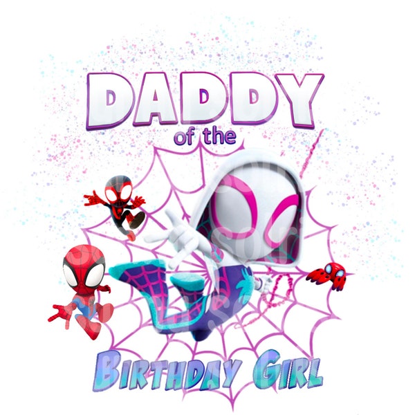 Spidey and His Amazing Friends birthday, Spidey png, jpg, Spidey Sublimation, Ghost Spider Sublimation, png, jpg, Ghost Spider Birthday Girl