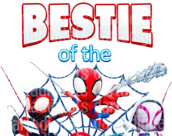 Spidey PNG JPG pdf, Spidey Sublimation, BESTIE de Birthday Boy, Spidey et ses incroyables amis, Sublimation, Spidey Birthday