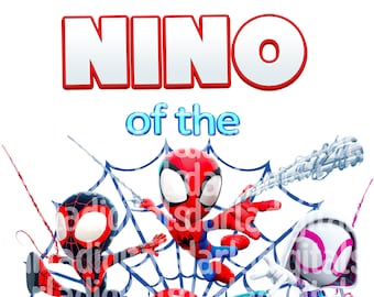 Spidey PNG JPG, Sublimation Spidey, NINO Birthday Boy, Spidey et ses incroyables amis, Sublimation, anniversaire Spidey