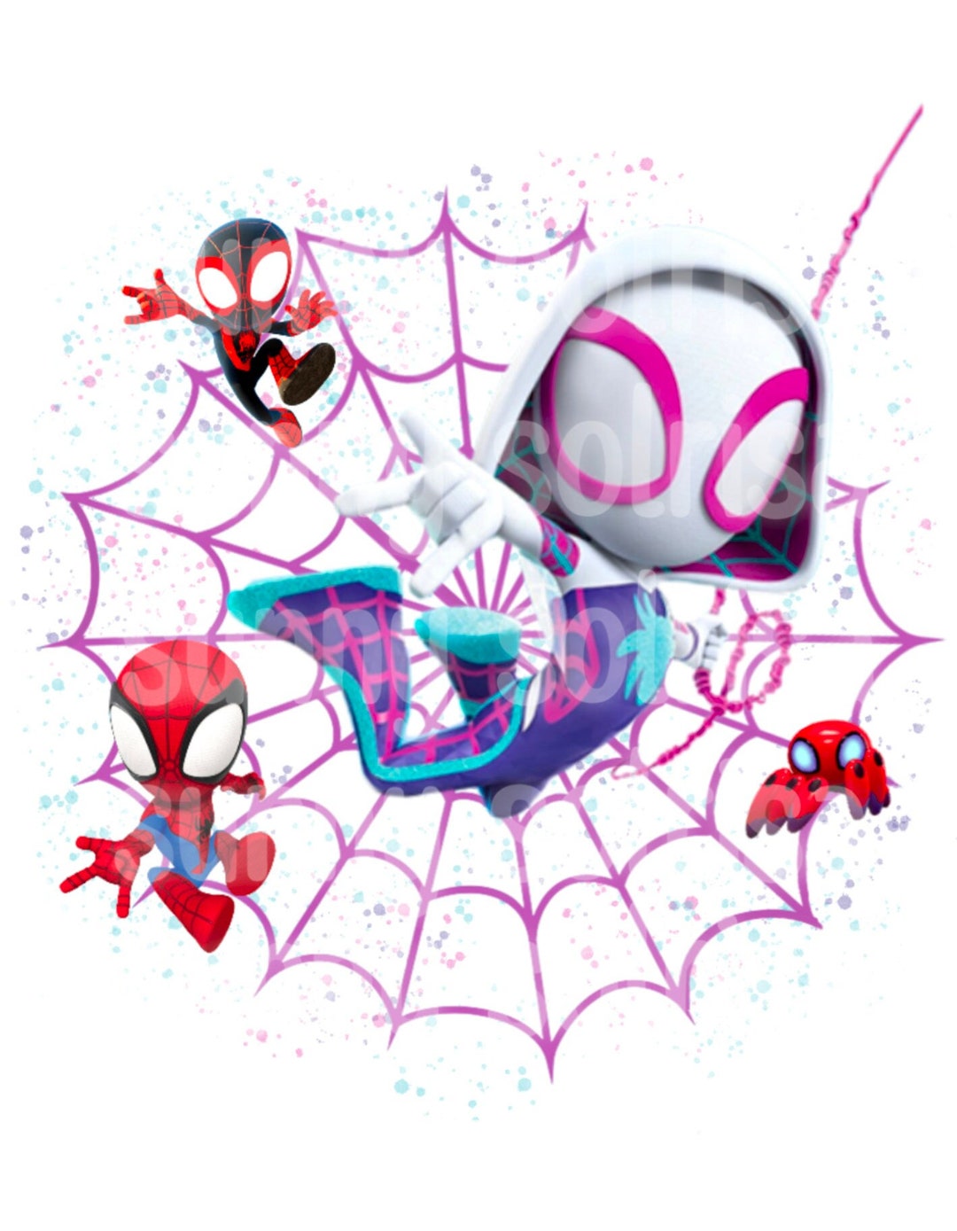 Ghost Spider Png Jpg Sublimation Spidey And His Amazing Friends Etsy