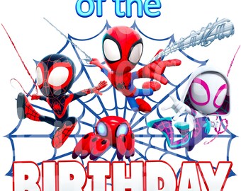 Spidey PNG JPG, Spidey Sublimation, GRAMMY Birthday Boy, Spidey and his Amazing Friends, Sublimation, Spidey Birthday
