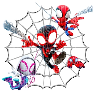 Spidey i jego niesamowici przyjaciele urodziny, Spidey png, jpg, Spidey Sublimation, Miles png, jpg, pdf