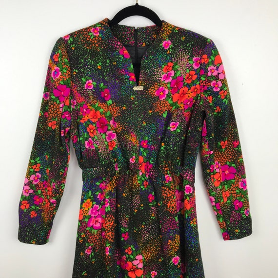 Vintage 1970’s floral bohemian dress long sleeve - image 3