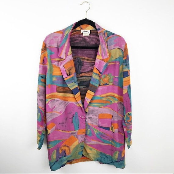 Vintage 80’s abstract blazer oversized
