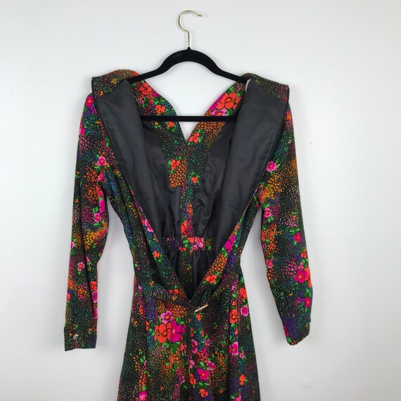 Vintage 1970’s floral bohemian dress long sleeve - image 4