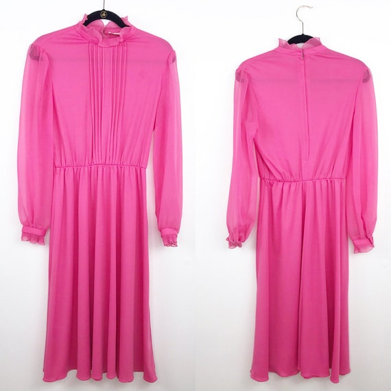 Vintage 1980’s Barbie pink midi dress - Gem