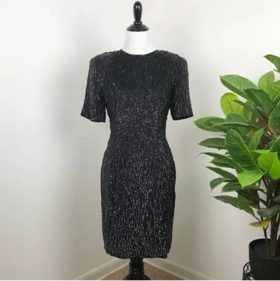 Vintage 1980’s stenay sequin cocktail dress - image 1