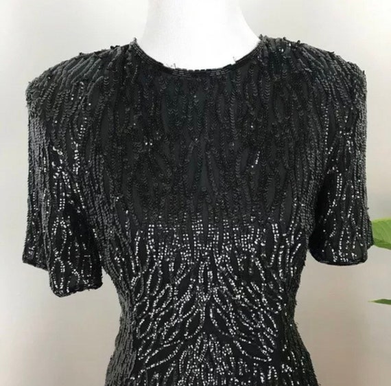 Vintage 1980’s stenay sequin cocktail dress - image 5