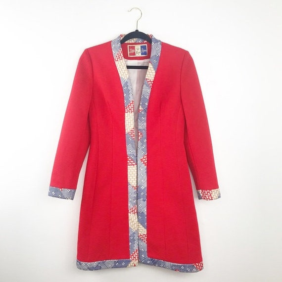 Vintage 1960’s lilli Ann red knit jacket