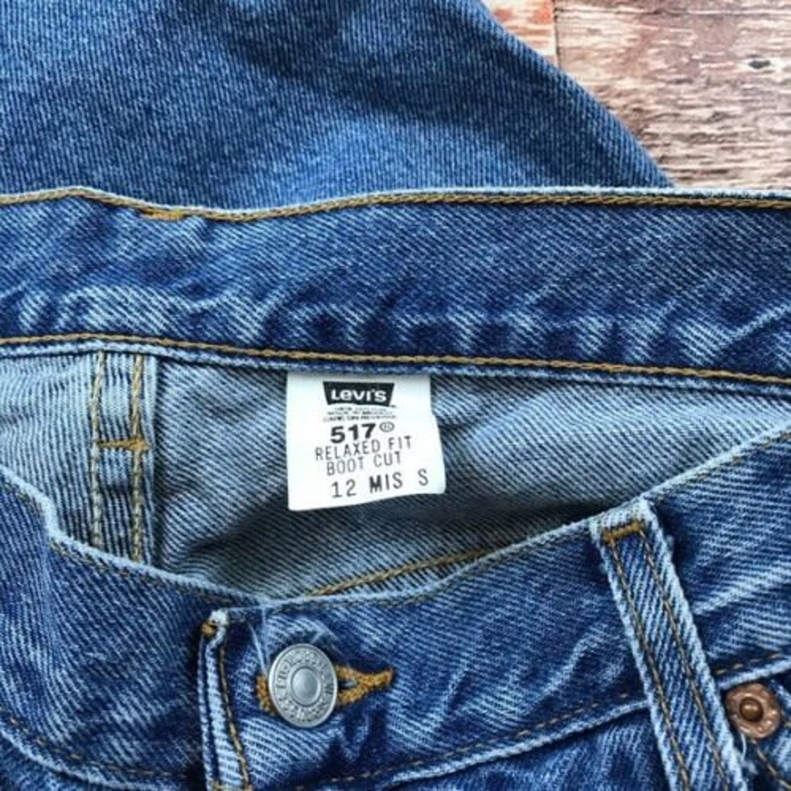 Vintage Levis 517 Cropped Bootleg Jeans | Etsy