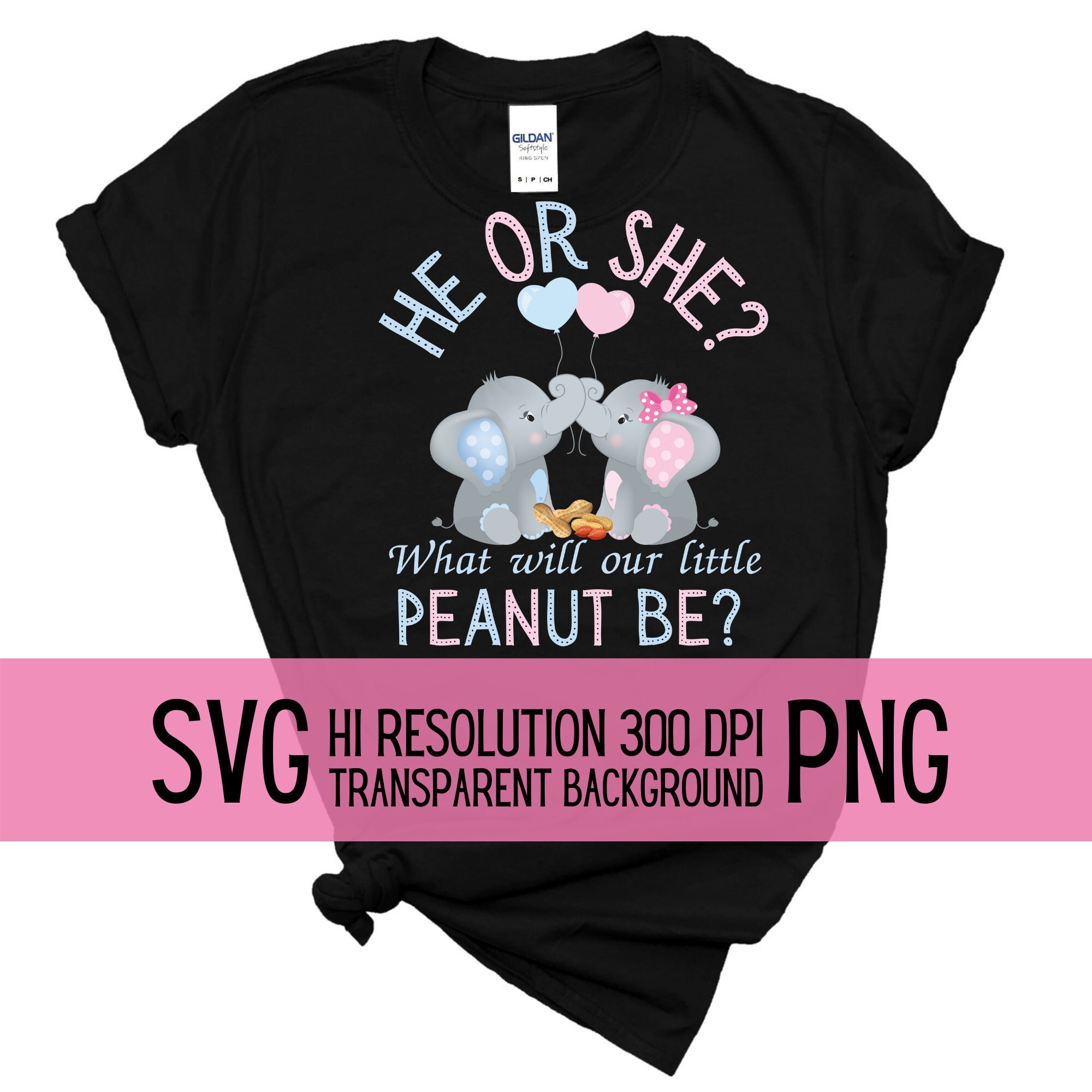 Download Baby Elephants Gender Reveal Digital ClipartT-Shirt SVG | Etsy