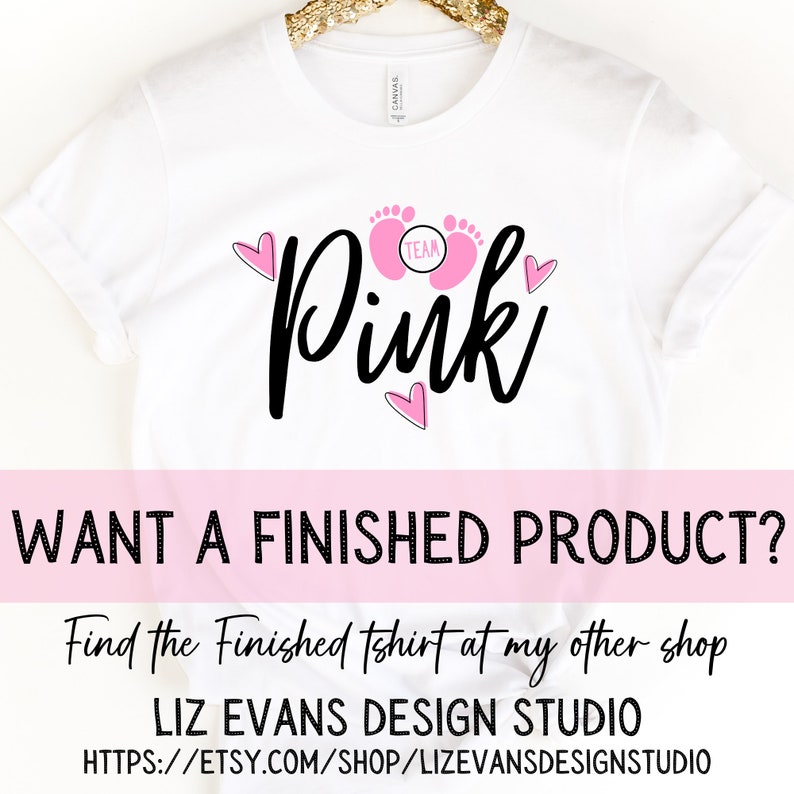 Download Gender Reveal Digital Clipart+T-Shirt SVG Graphic Digital ...