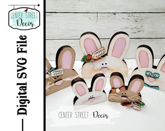 Bunny Easter Rabbit SVG Tiered Tray