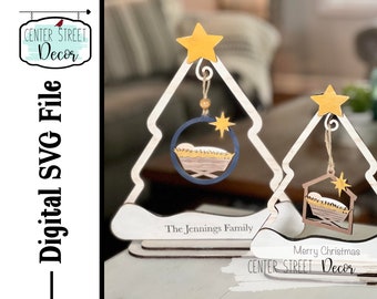 Christmas Tree Ornament Stand SVG File