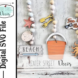 Strand Themen Girlande Tags SVG-Datei
