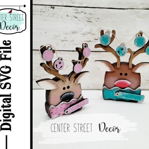 Reindeer Rudolph SVG File Shelf Sitter