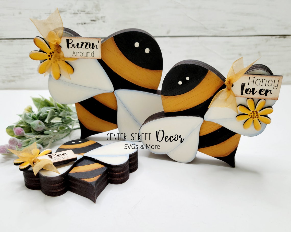 Primitives By Kathy Chunky Sitter Bee Happy – Hummel-Deko 11,4 X 7,6 Cm, Schwarz-gelb