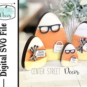 Candy Corn Shelf Sitter SVG File