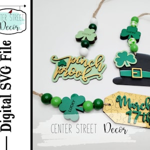 St. Patrick&#39;s Day Girlanden Tags SVG-Datei