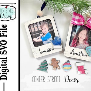 Photo Ornament SVG File Personalized