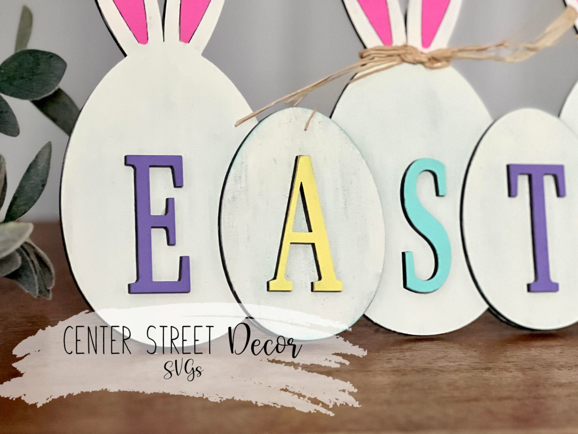 Easter Bunny Rabbit Ears SVG File Shelf Sitter - Etsy