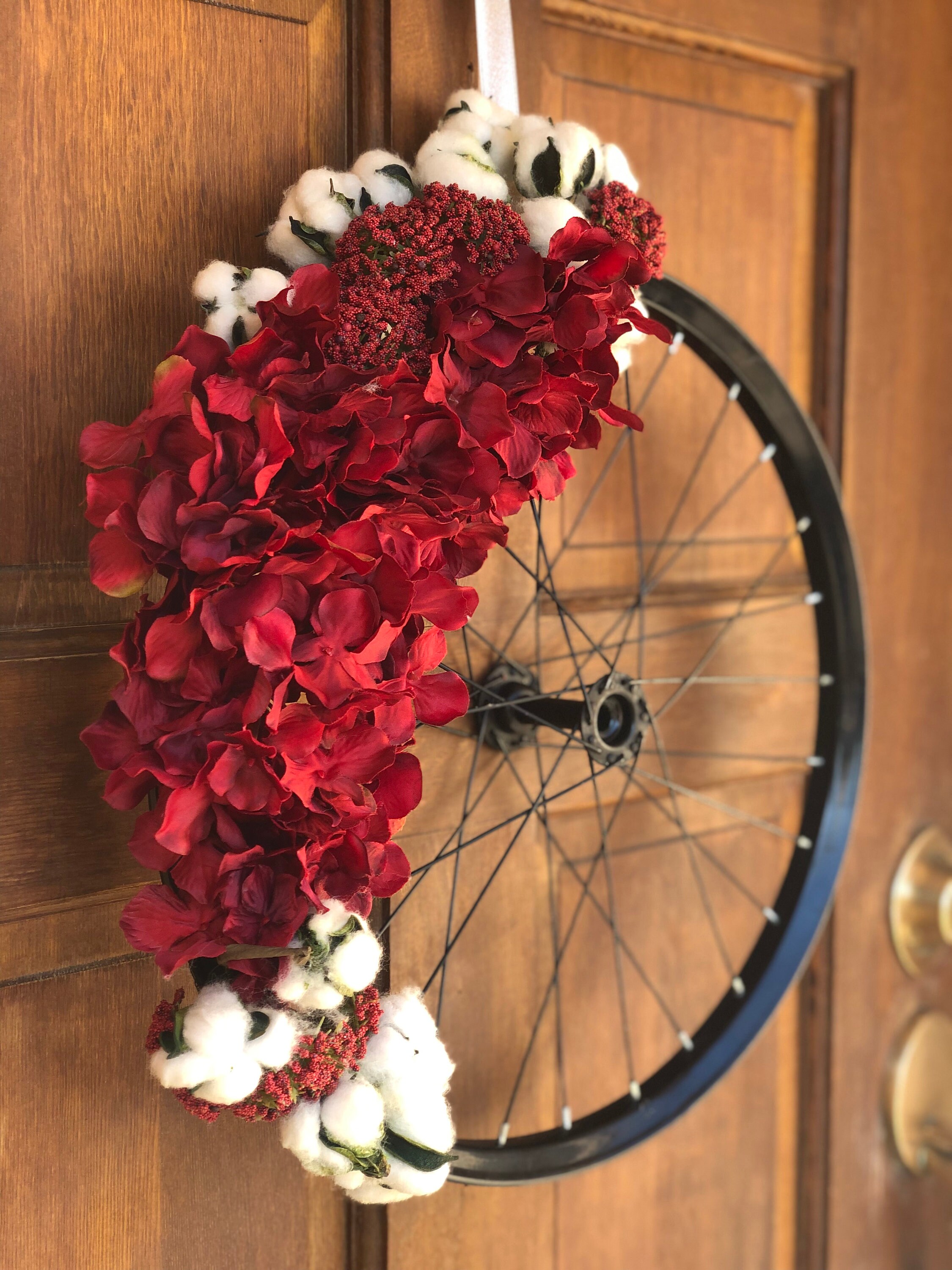 Bike Wheel Wreath Etsy