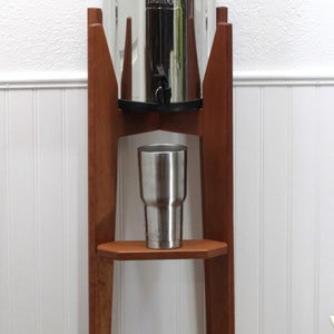 Water Filter Floor Stand With Optional Drink Shelf, Tall Water Filter Floor Stand With Optional Drink Shelf, Tall