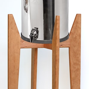 Cherry Wood Berkey Filter Stand: Tall Plant Stand, Custom Size