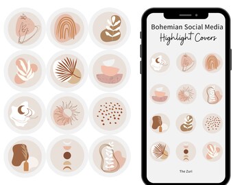 Beige Insta Icons Etsy France
