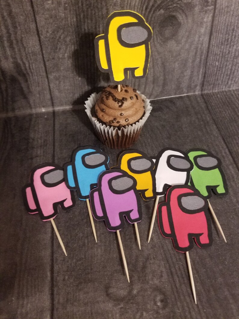 Among Us Cupcake Toppers Etsy