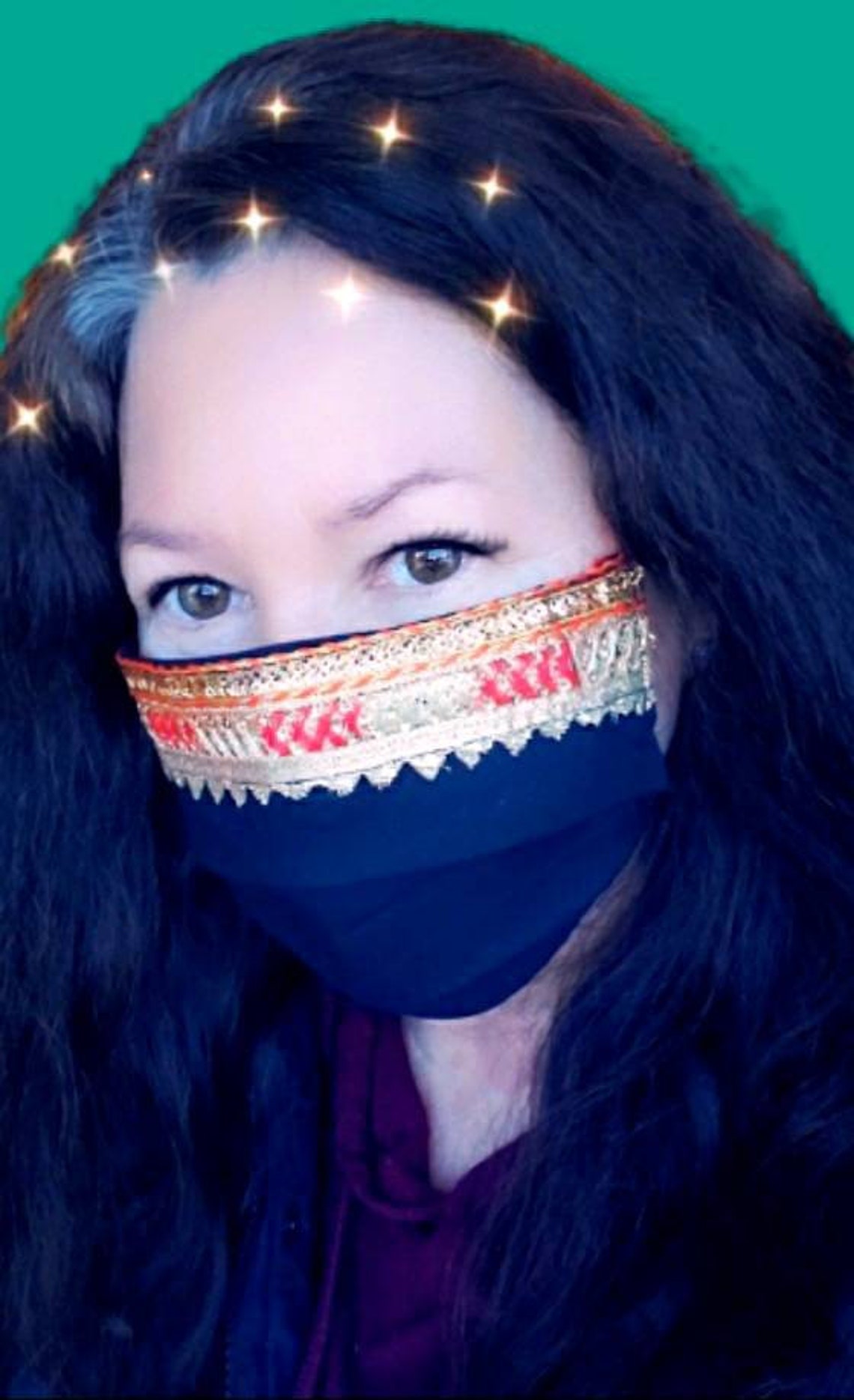 Indian mask Desi mask Exotic gift mask Etsy