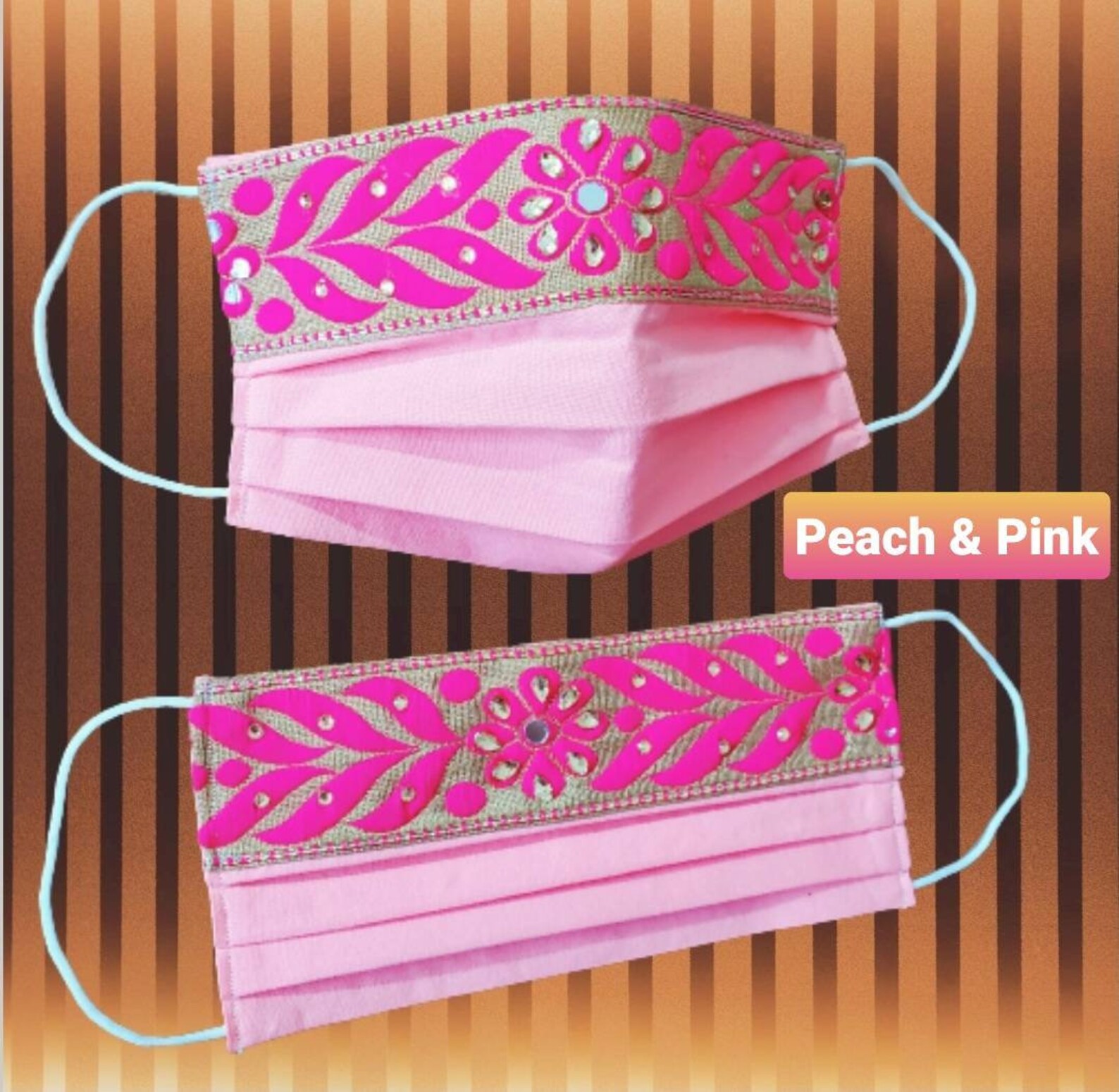 Embroidered mask hippie style Desi girl Indian fabric mask Etsy