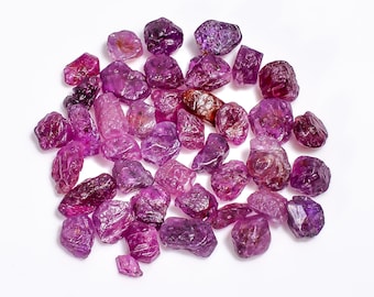 Natural Dark Sapphire Gemstone/Fine Quality Colorful Sapphire Rough/June Birthstone Sapphire Raw/For Making Multi Jewelry/7X6 9X7 mm
