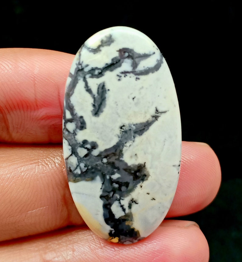 Oval Shape Jasper Cabochon Loose Gemstone Natural Maligano Jasper Gemstone 37x19x5MM For Making Pendant Size Jasper Superb 31 Ct