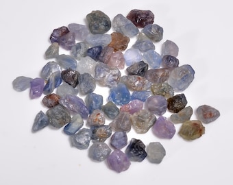 Natural Sapphire Gemstone/Good Quality Colorful Sapphire Rough/June Birthstone Sapphire Raw/For Making Jewelry/8X6 10X8 mm
