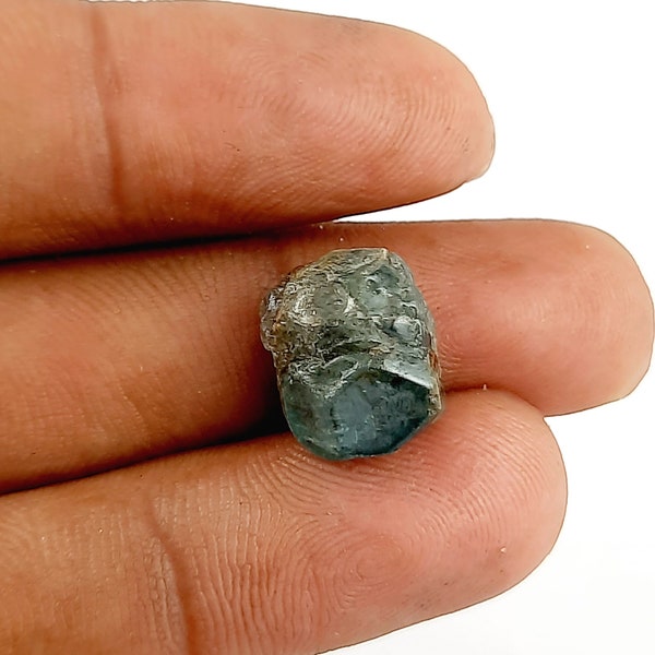 Natural Blue Zircon Rough/Loose Blue Zircon Gemstone/Top Quality Blue Zircon Gemstone/For Making Jewelry/13x11x9mm/E-1614