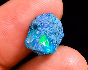 エチオピア産ウェロファイアオパール原石：天然宝石（22 x 14 mm、17