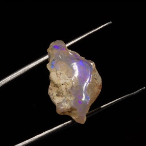 Natural Ethiopian Opal Rough Loose Gemstone Multi Fire Ethiopian Opal For Making Jewelry 12.40 Ct 23X18X11MM L-288
