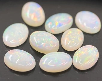 12x10MM Welo Fire Ethiopian Opal Cabochon, Opal Oval Shape, Ethiopian Opal Gemstone, Opal Gemstone, Multi Fire Opal, Opal Cabochon U-15