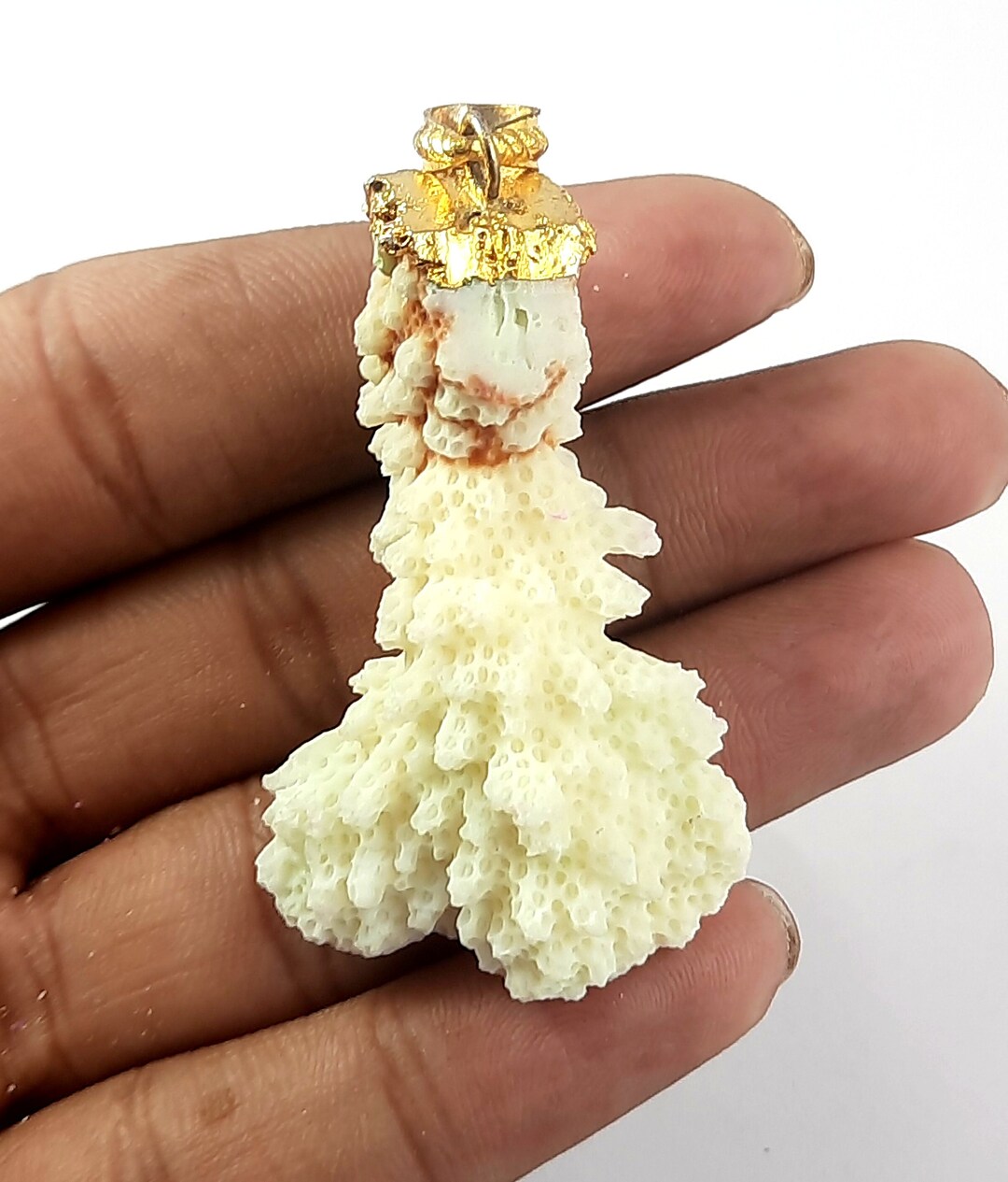 Natural White Coral Pendant/coral Pendant for Making Girl/white Coral
