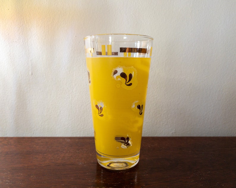 Vintage MCM Drinking Glasses W/ Carrier Etsy