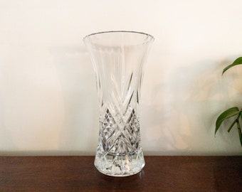 Vintage Cristal d'Arques-Durand Masquerade Crystal Vase