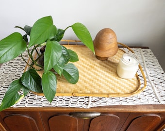 Vintage Bamboo Tray